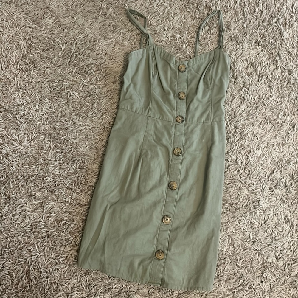 Abercrombie & Fitch Olive Green Mini Dress